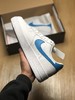 公司级硬质优质荔枝皮，内置全掌air sole气垫。耐克 Nike Air Force 1 Low 白蓝 空军一号低帮百搭休闲运动板鞋 商品缩略图1