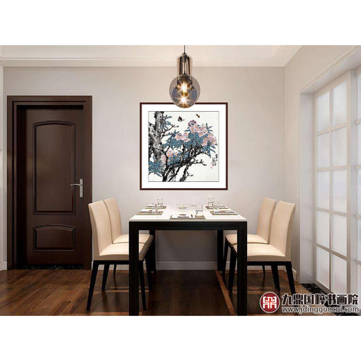 杨秀泽《丽日》68*68cm 花鸟斗方作品 餐厅/卧室挂画 商品图2