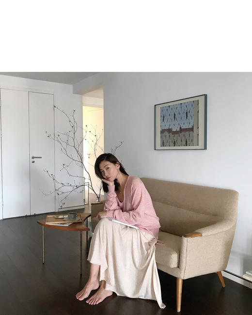 V-neck cashmere sweater 商品图4