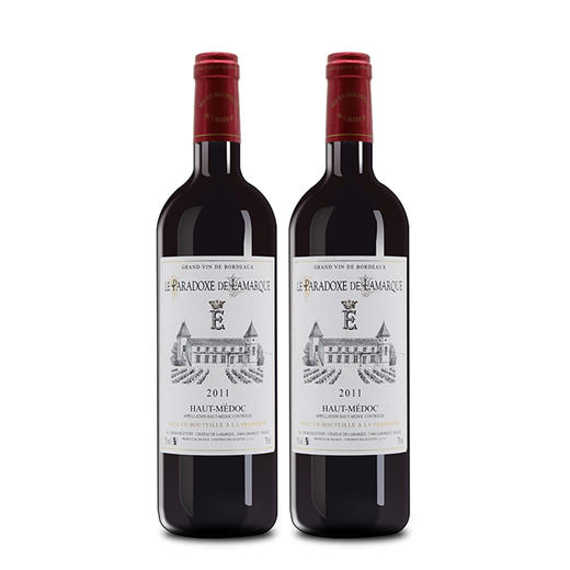 【双支特惠装】梦曼城堡悖论红葡萄酒 Paradoxe de Lamarque  750ML*2 商品图0