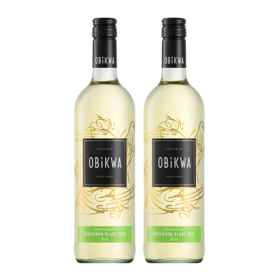 【双支特惠装】南非原瓶进口干白 奥卡瓦-苏伟浓白葡萄酒 Obikwa - Sauvignon Blanc  750ml*2