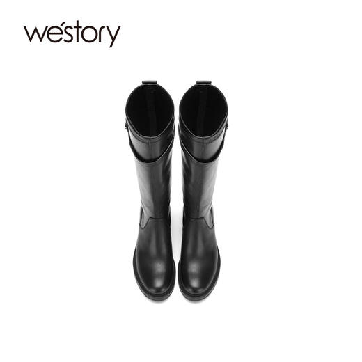 westory2020年冬季新款马丁靴女英伦风潮ins高帮厚底W20DQ80161 商品图3
