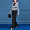 SSGS-T382时尚女神范减龄显瘦羊毛呢阔腿裤两件套 商品缩略图1
