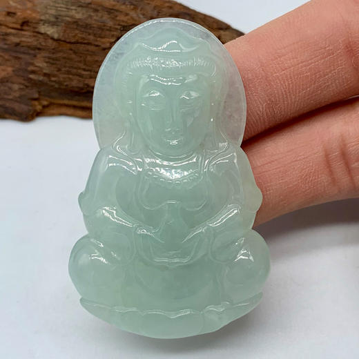 派瑞翡翠 翡翠观音 糯种 绿色 商品图2