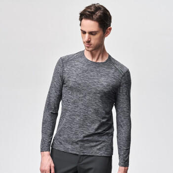 探路者（TOREAD）T恤 20秋冬男士保暖圆领T恤 弹力跑步长袖T恤  TAJI91609 商品图4