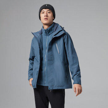 探路者冲锋衣男三合一外套 2020秋冬户外新款防水透湿男式套绒冲锋衣TAWI91311 商品图2