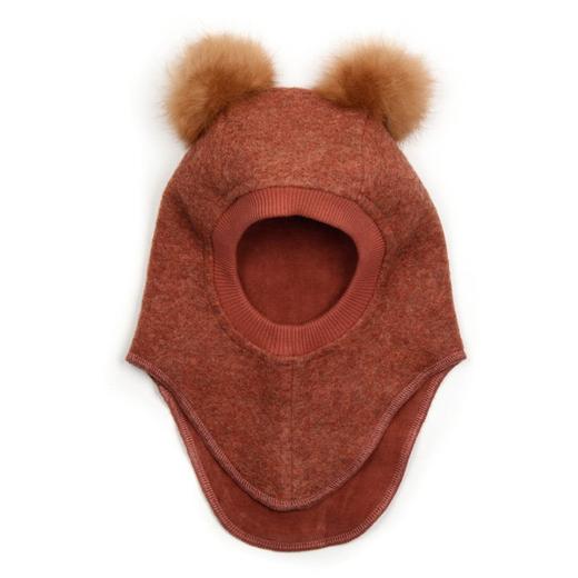 Huttelihut丹麦进口 婴幼儿羊毛帽 象耳毛球款 商品图0