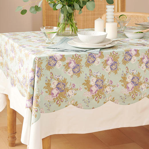 餐桌布艺全棉轻奢桌垫方形桌布 商品图3