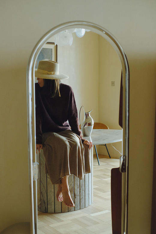 High-rise wool skirt 商品图3