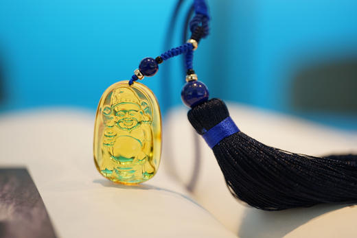 墨西哥蓝珀挂件 宝宝佛 弥勒佛 财神爷   特价 商品图1