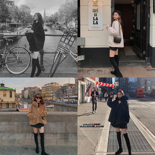 金蘑菇菇 店主最爱！穿了n年冬日战靴！小个子也能穿过膝靴 断码不退不换！ 商品图1