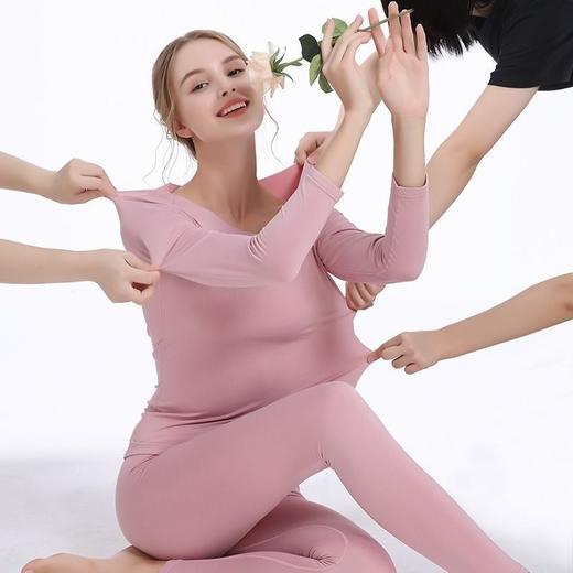 自发热保暖套装女士内衣37度恒温无痕加绒秋衣秋裤圆领秋冬打底衫 商品图4