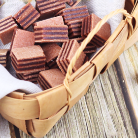 【东北寒铁山楂】山楂汉堡120g*3袋 原料严选 鲜果打浆 淘汰25%坏果  独立包装 口味:原味 水蜜桃 蓝莓