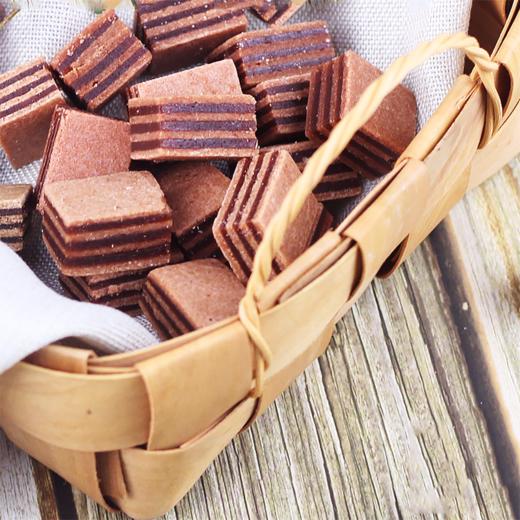 【东北寒铁山楂】山楂汉堡120g*3袋 原料严选 鲜果打浆 淘汰25%坏果  独立包装 口味:原味 水蜜桃 蓝莓 商品图0