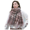 JSY-新款仿羊绒彩格围巾女欧美韩版日系时尚秋冬新款保暖披肩围脖 商品缩略图4