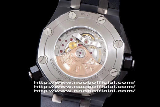 W0022N2950。爱彼15707。碳纤维+钛合金！实测高强度防水200米！进口9015改正品3120机！原装潜水硅胶表带！足够乱真 商品图12