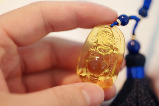 墨西哥蓝珀挂件 宝宝佛 弥勒佛 财神爷   特价 商品图6