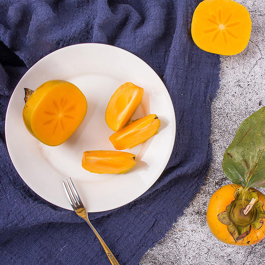 【五农人】文复甜柿新鲜柿子现摘5斤装 商品图4