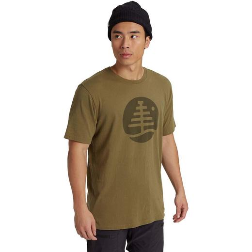 Burton 20-21款 Family Tree 男款短袖T恤 橄榄绿 商品图0