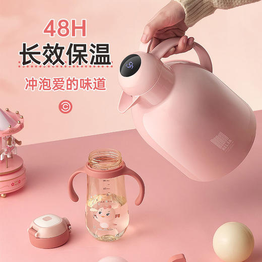 【物生物保温壶家用开水瓶】居家日用智能显温保暖壶大容量热水壶 商品图2