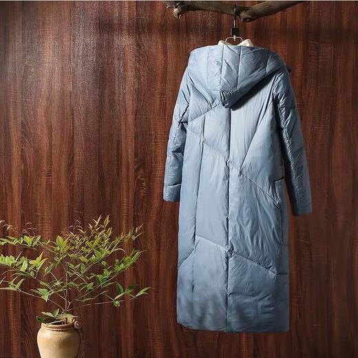上海旗袍厂XJ-602747928601冬装新款加厚过膝羽绒服女中长款白鸭绒保暖羽绒服女装 商品图3