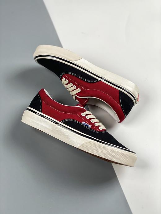男女鞋 vans范斯 经典系列 era 黑红安纳板鞋 万斯 era