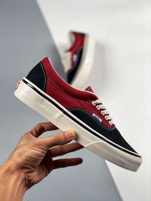 男女鞋 vans范斯 经典系列 era 黑红安纳板鞋 万斯 era