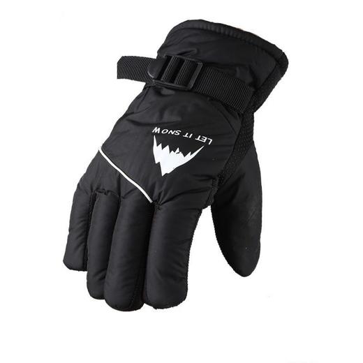 冬季保暖手套女户外骑行加绒加厚防风防水触屏骑车摩托车手套男士 商品图3