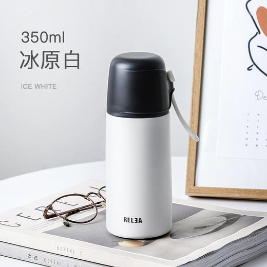 【物生物保温杯大容量不锈钢水杯】男士儿童居家日用简约户外便携水壶 商品图8