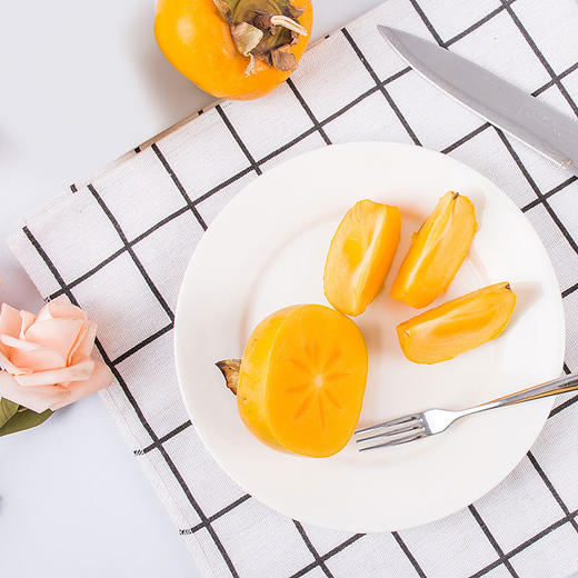 【五农人】文复甜柿新鲜柿子现摘5斤装 商品图3