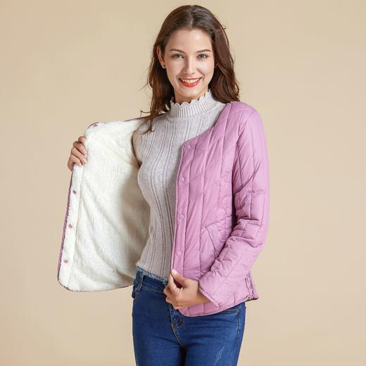 SX-8977女士长袖保暖棉衣内胆棉服上衣 商品图2