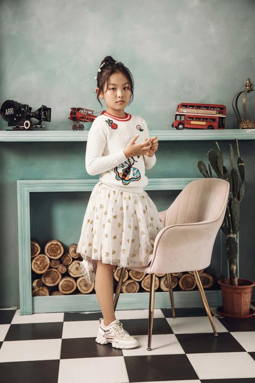 女童蝴蝶套头衫 商品图3