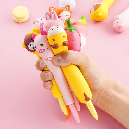 发泄笔减压笔软绵绵学生用捏捏笔可爱超萌中性笔创意解压笔 商品图2