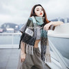 现货  Edgii秋冬新款拼色格子少女棉花糖澳洲羊毛围巾披肩柔软（正常地区包邮） 商品缩略图2