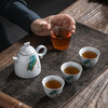 【芭蕉叶旅行茶具便携式一壶三杯】居家日用公道杯陶瓷功夫茶具小套装父亲节礼物 商品缩略图1
