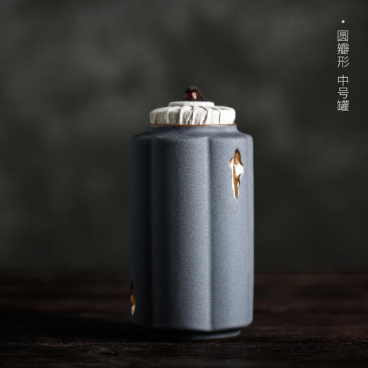 【手工复古粗陶密禅器陶瓷茶叶罐】封罐大小号茶仓居家日用红茶普洱储茶罐 商品图8