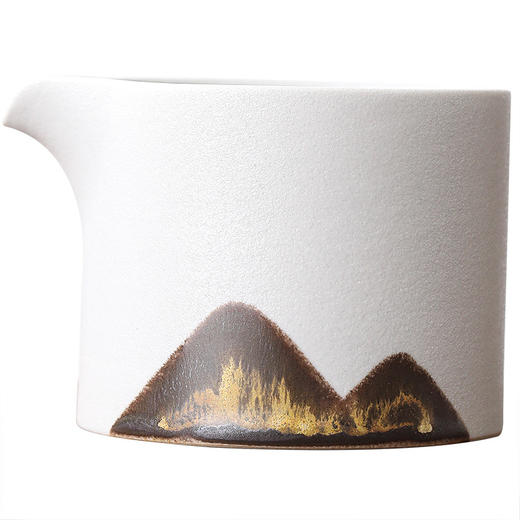 【日式简约釉画彩工艺手绘远山公道杯】 陶瓷功夫茶海公杯匀杯居家日用分茶器 商品图4