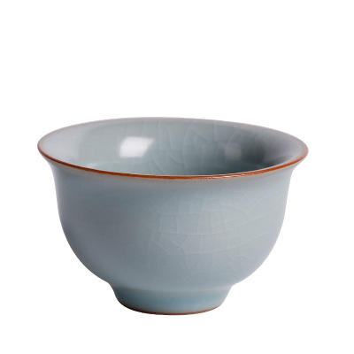 汝瓷茶具开片品茗杯女式冰裂闻香杯家用主人杯功夫小茶杯可养单杯 商品图4