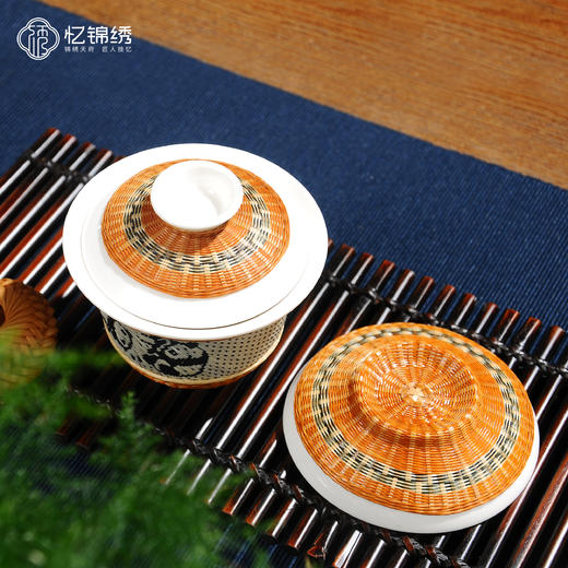 竹丝扣瓷-熊猫盖碗（普编） 商品图1