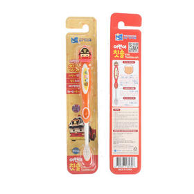 POLI 我珂爱变形汽车牙刷（棕）1P【中】 아가애 로보카 폴리 어린이 칫솔 로이1P