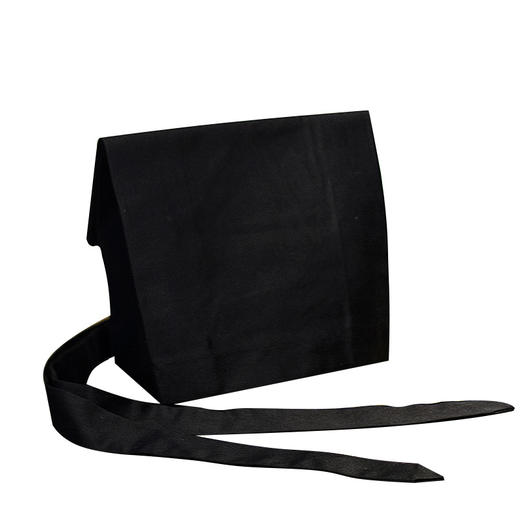 汉服配饰黑色儒巾手工制作帽子头饰 商品图0