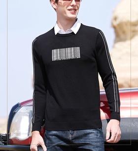 上男衬衣领毛衣28569