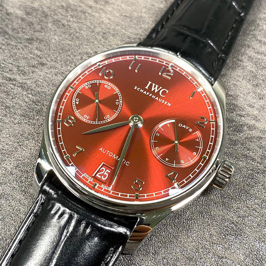 葡七新配色，骚红！IWC－葡萄牙系列七日链 葡七 cal.51011自动机械机芯 商品图3