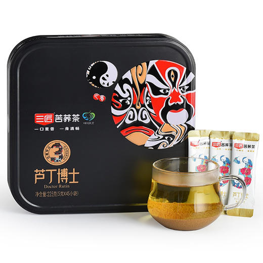 四川特产买一送一 【 三匠黑苦荞】芦丁博士（脸谱） 商品图1