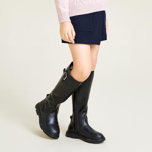 METTE童装半身裙裤2020秋冬中大童女宝纯色百搭短款羊毛短裤子 商品图1