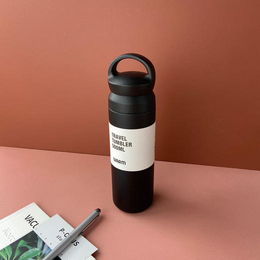 500ml磨砂纯色304不锈钢保温杯带茶漏男女提手杯网红时尚学生水杯 商品图4