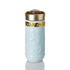 吉星鎏金龙腾四海随身杯 双层330ml