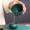 【日式粗陶孔雀绿汝白公道杯】居家日用陶瓷功夫茶具茶海分茶器公杯 商品缩略图1