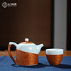 竹丝扣瓷-烤茶粉青五头茶具（精编） 商品缩略图2