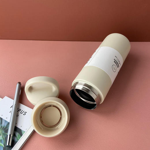 500ml磨砂纯色304不锈钢保温杯带茶漏男女提手杯网红时尚学生水杯 商品图7